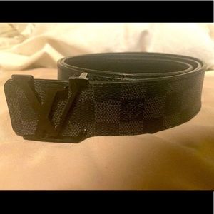Louis Vuitton Black Damier Belt